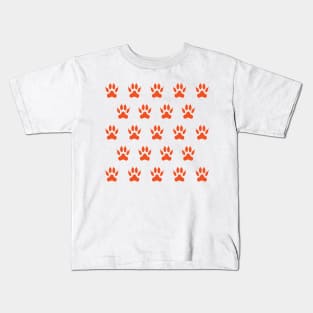 Orange Paw Kids T-Shirt